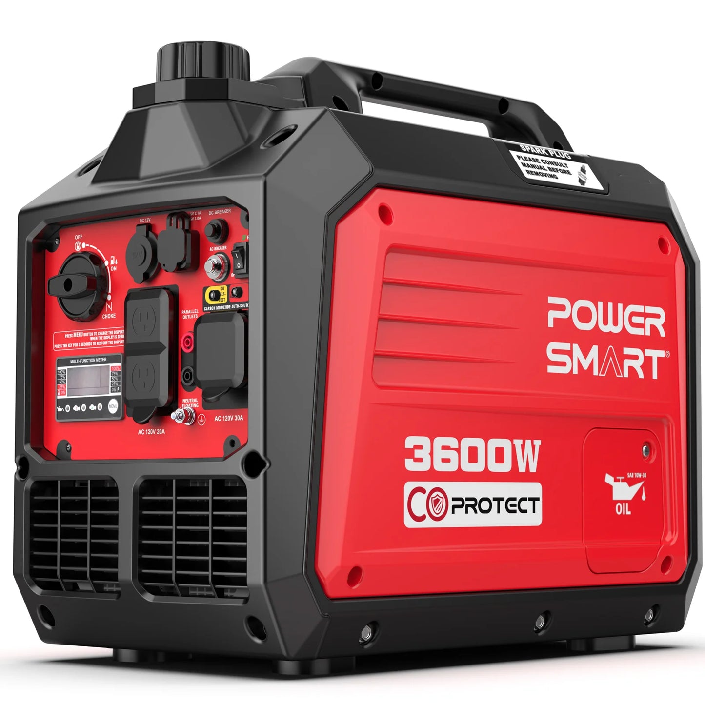 Generator, Camping Gear and Equipment, 3600 Watt Super Quiet Portable Inverter Generator,Gas Powered, RV Ready, Paral