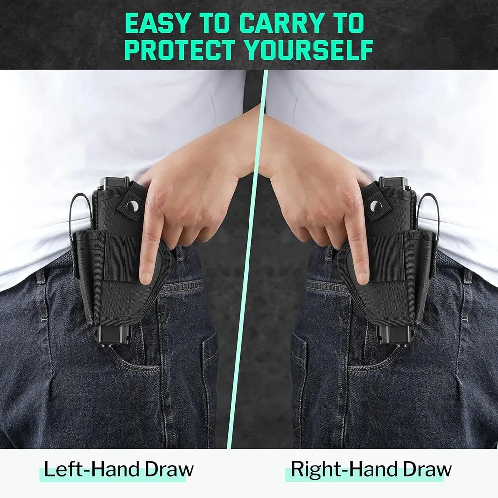 Concealed Carry Gun Holster Tactical Left/Right Hand Pistol IWB OWB Universal