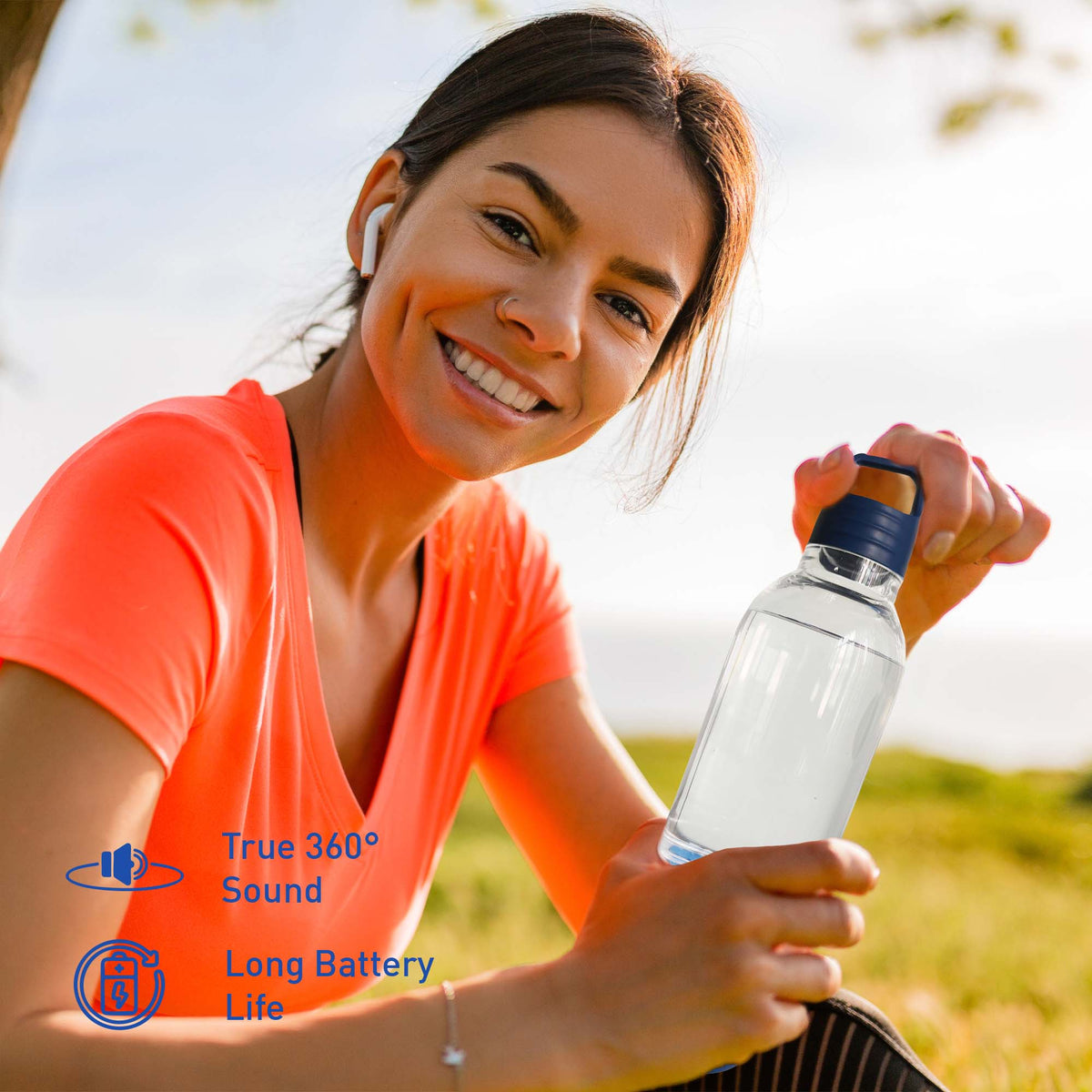 Water Bottle & Portable Wireless Speaker