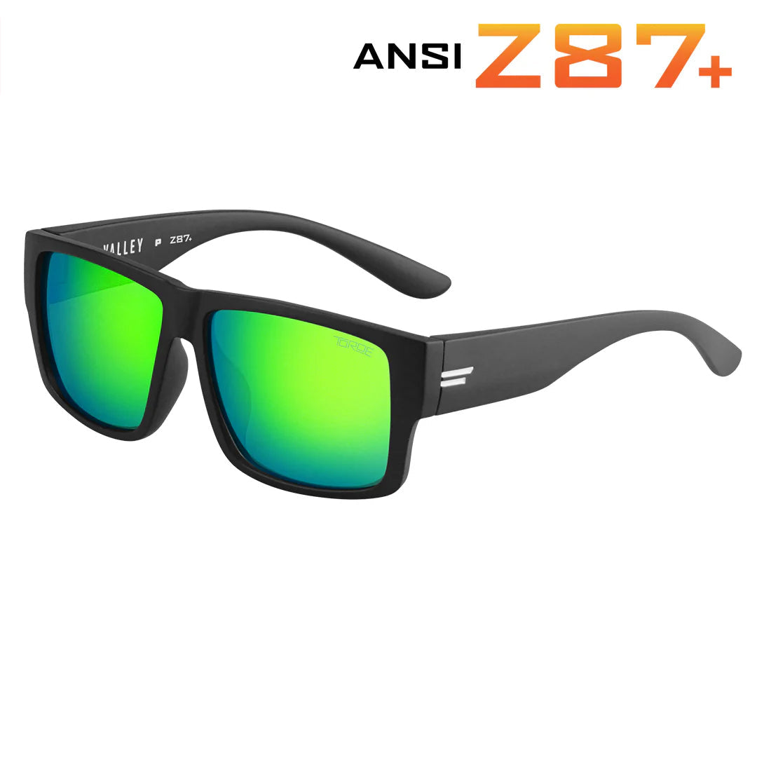 VALLEY ANSI Z87+ Safety Green Polarized