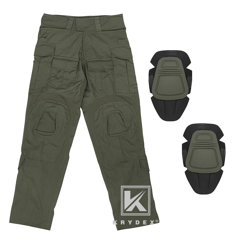 Combat Trousers Ranger Green Tactical Uniform Pants With Knee Pad For Outdoor Hunting Hiking