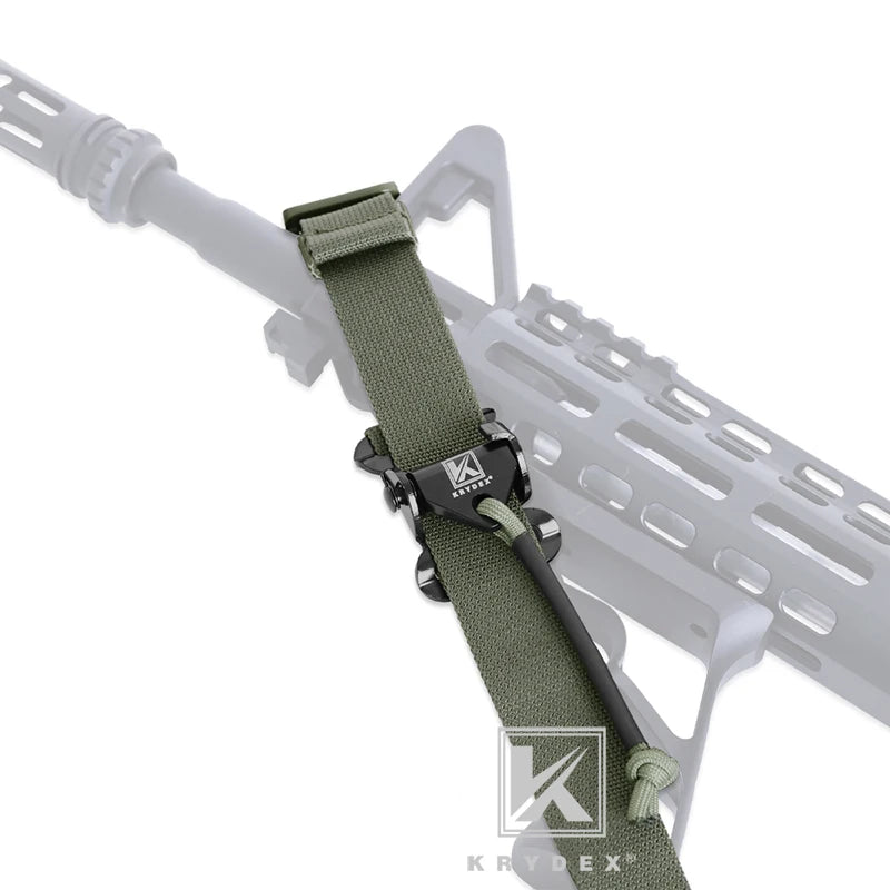 2 Point / 1 Point Tactical Rifle Sling 2.25" Padded Removable Rifle Modular Strap Shooting Hunting Combat Accessories RG