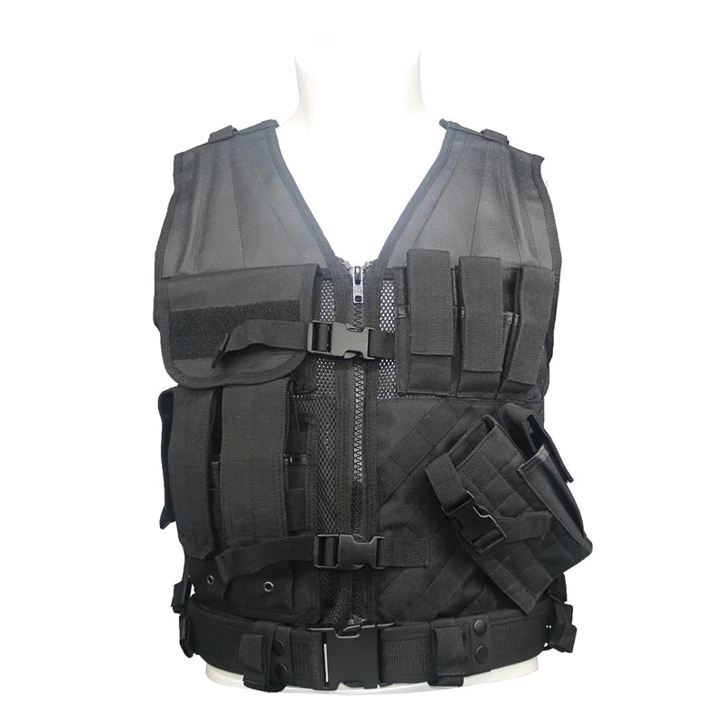 Military Tactical Vest Quick Removal Army Vests Airsoft Paintball Outdoor CS Hunting Body Armor Plate Carrier Protective Coat