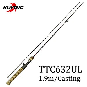 TETON 1.56m 1.8m 1.86m 1.9m 1.92m 1.98m Super Ultra Soft Light Baitcasting Casting Spinning Lure Fishing Rod Pole Combo
