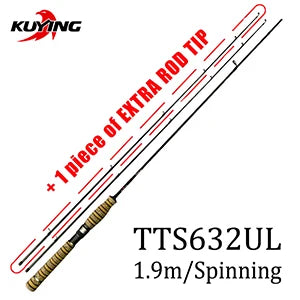 TETON 1.56m 1.8m 1.86m 1.9m 1.92m 1.98m Super Ultra Soft Light Baitcasting Casting Spinning Lure Fishing Rod Pole Combo