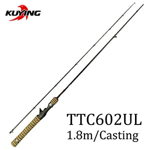 TETON 1.56m 1.8m 1.86m 1.9m 1.92m 1.98m Super Ultra Soft Light Baitcasting Casting Spinning Lure Fishing Rod Pole Combo