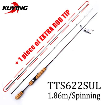 TETON 1.56m 1.8m 1.86m 1.9m 1.92m 1.98m Super Ultra Soft Light Baitcasting Casting Spinning Lure Fishing Rod Pole Combo