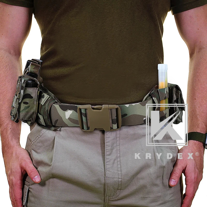 Tactical Waist Belt MOLLE Soft Wide Padded Battle Belt Shooting Airsoft Hunting Multi-Function Quick Release Belt