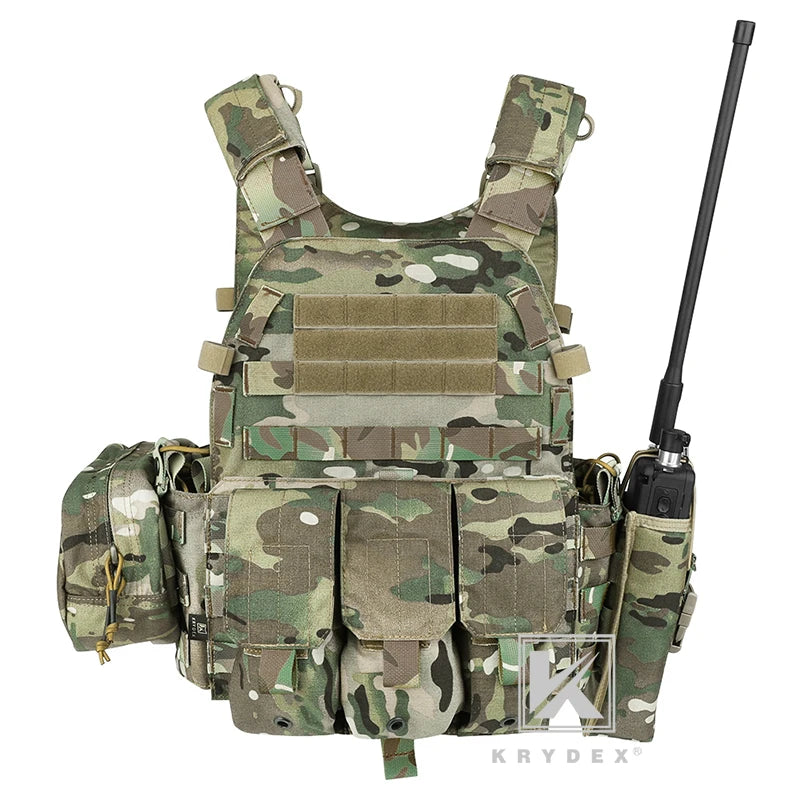 Tactical Body Armor Combat Vest Plate Carrier With Magazine Pouch Hunting Outdoor Protective Vests Accessories Waterproof
