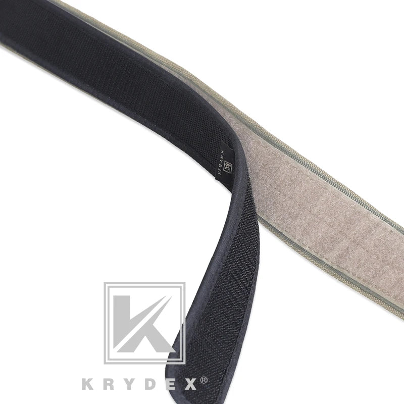 1.5" Buckleless Hook Duty Inner Belt Loopback Tactical Hunting Shooting Nylon Liner Men Inner Waist Belt Accessories BK