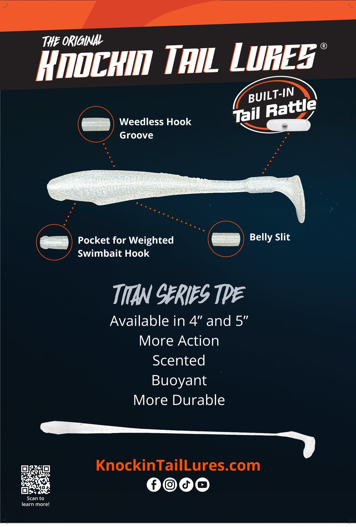 4" & 5" Greenback Titan Series TPE With Built-In Tail Rattle