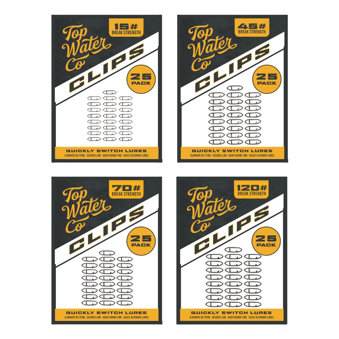 SUPER SAMPLE PACK- 25 Clips in Each Size
