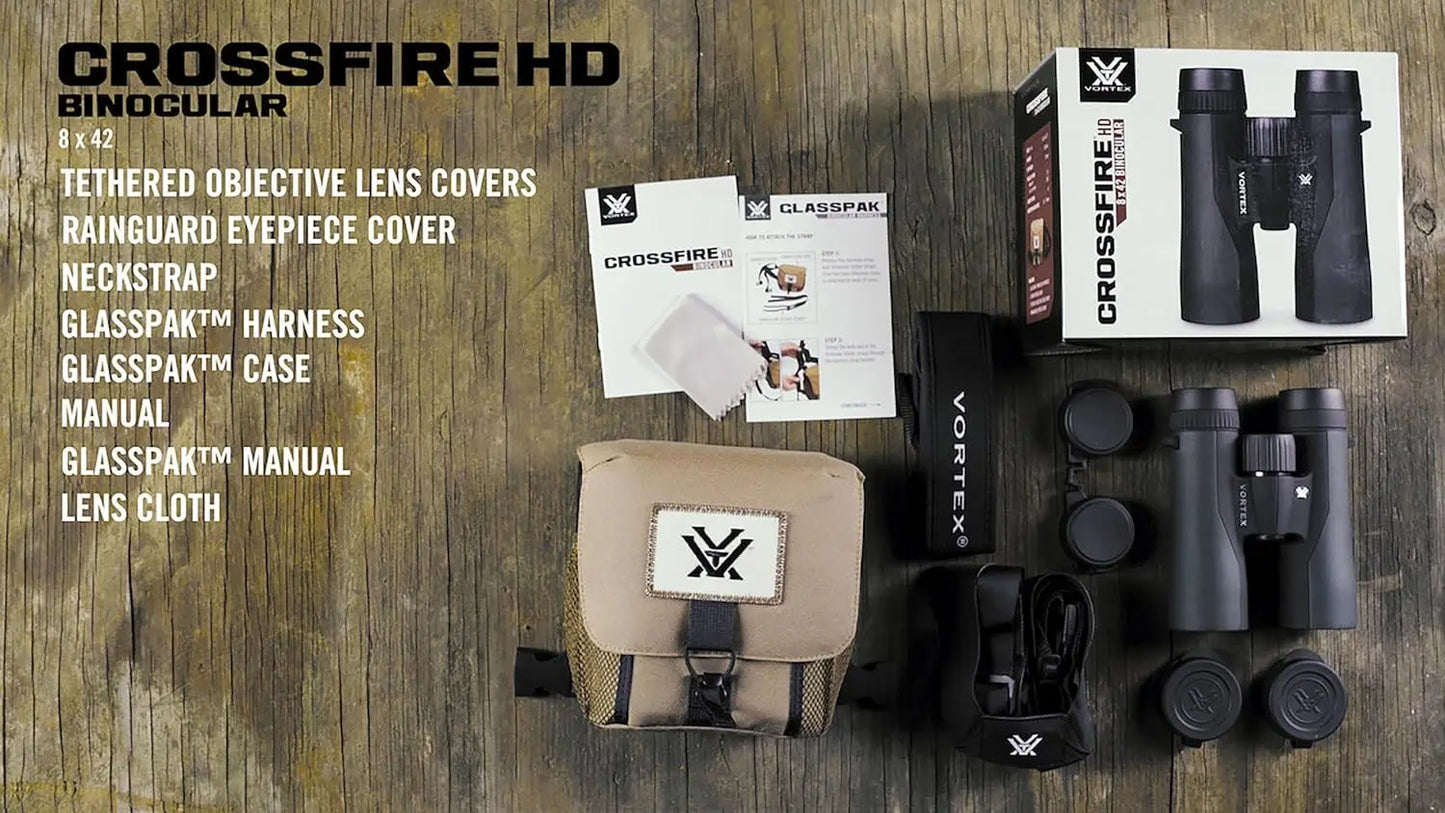 8x42 HD Binoculars - Waterproof, Fogproof, Shockproof, Tripod Adaptable, Lifetime Warranty