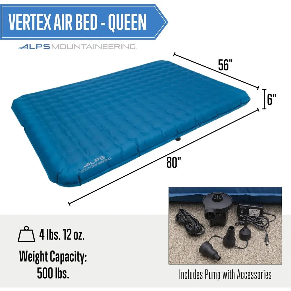 Air mattress, multi-function pump included, portable camping air mattress