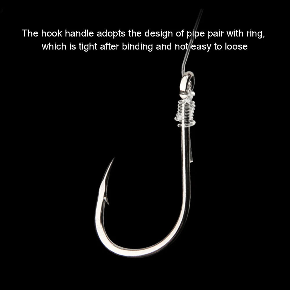 600pcs/1000pcs 3-12 Size Fishing Hooks High Carbon Steel Sharp Barbed Fishhooks Corrosion Resistance Fishhooks