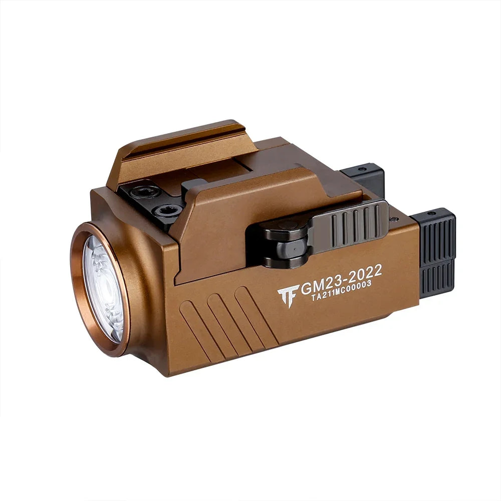 Trustfire GM23 Tactical Led Flashlight 800LM Rail Mounted USB Rechargeable Quick Release Light for Taurus Glock 17 19 TX2