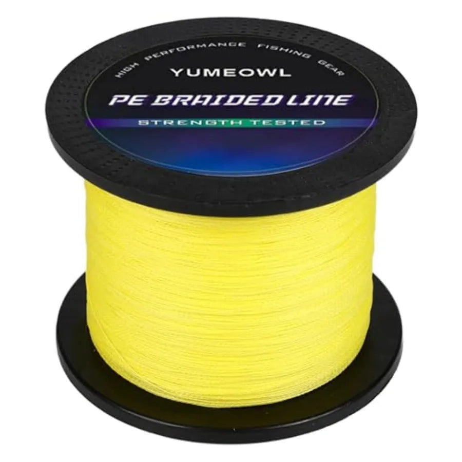 Thinner Braided Fishing Line, Ultra-Strong Abrasion Resistant Zero Stretch Braided Line, 4and8 Strand