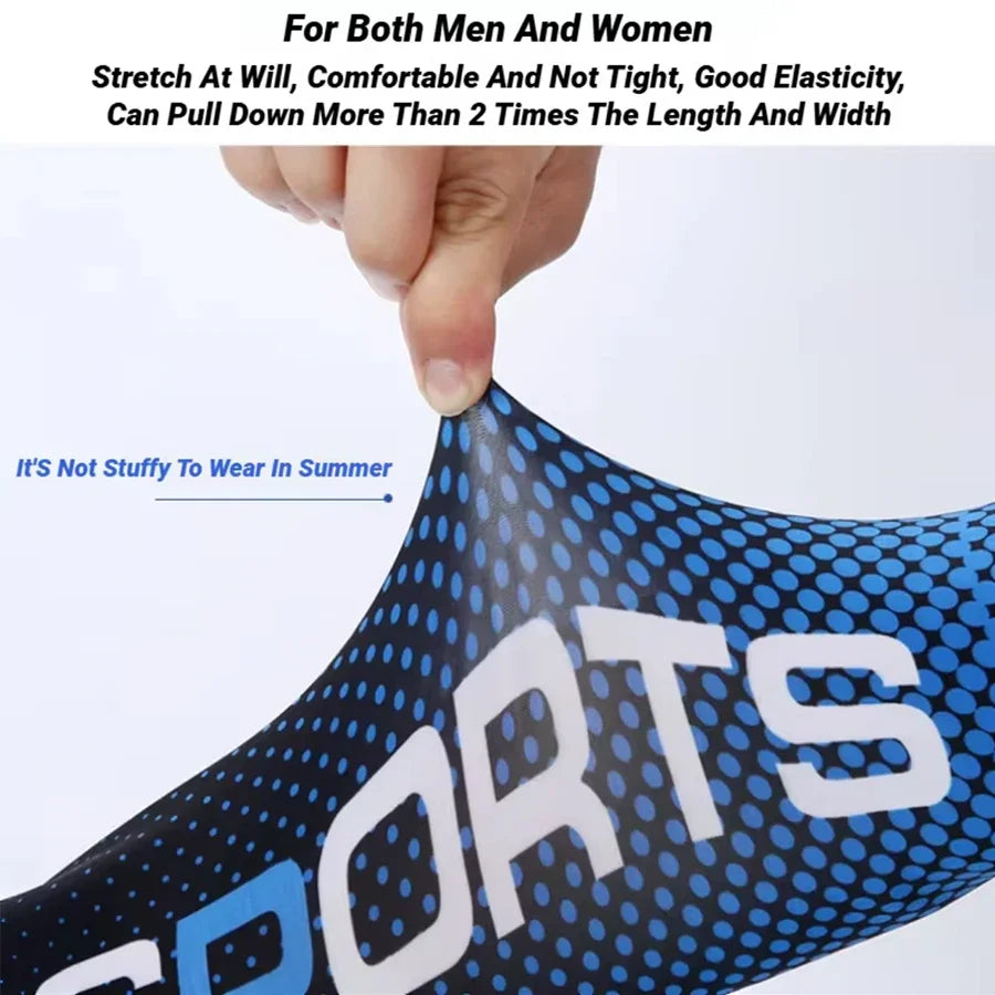 Summer Fashio Sunscreen Ice Silk Sleeve UV Sun Protection Cooling Anti-Slip Arm Sleeves Men Women Outdoor Sport Cycling
