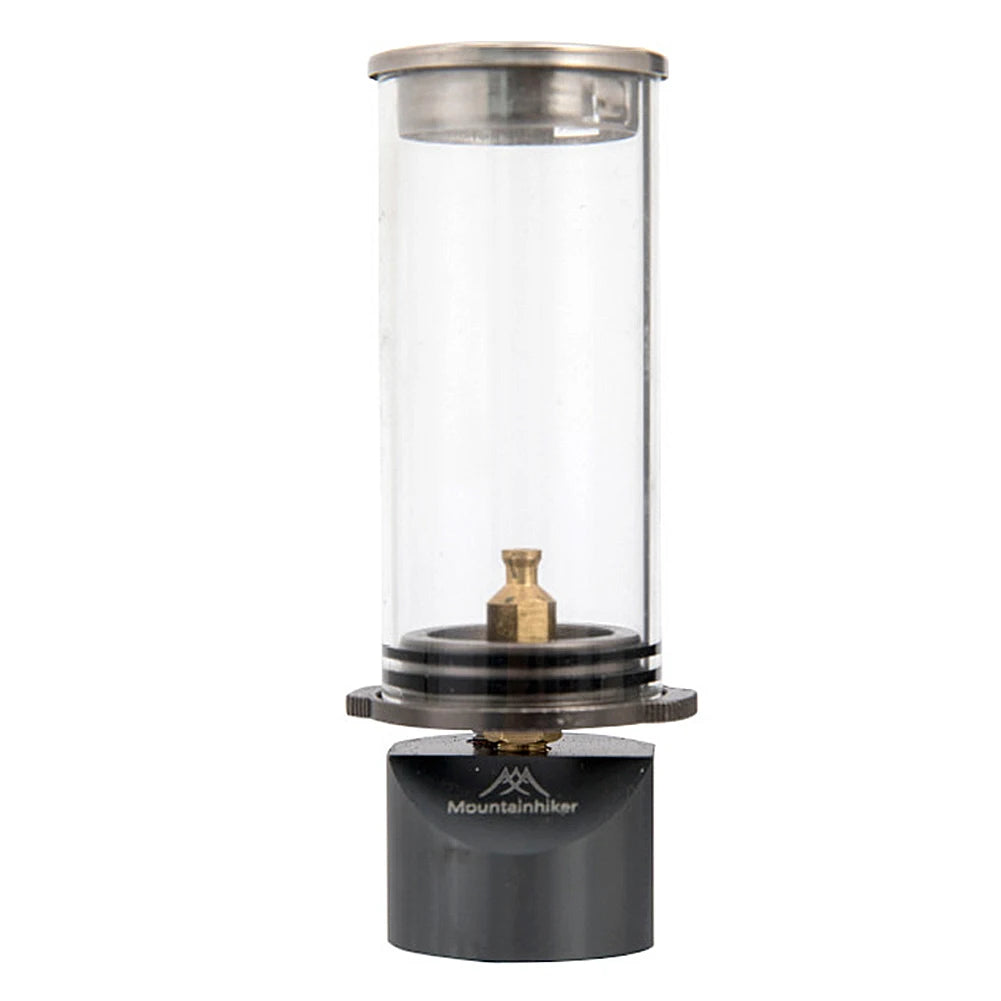 Camping Gas Lantern Butane Gas Light Lantern Windproof Gas Candle Light Metal Portable Tent Lantern for Outdoor Emergencies