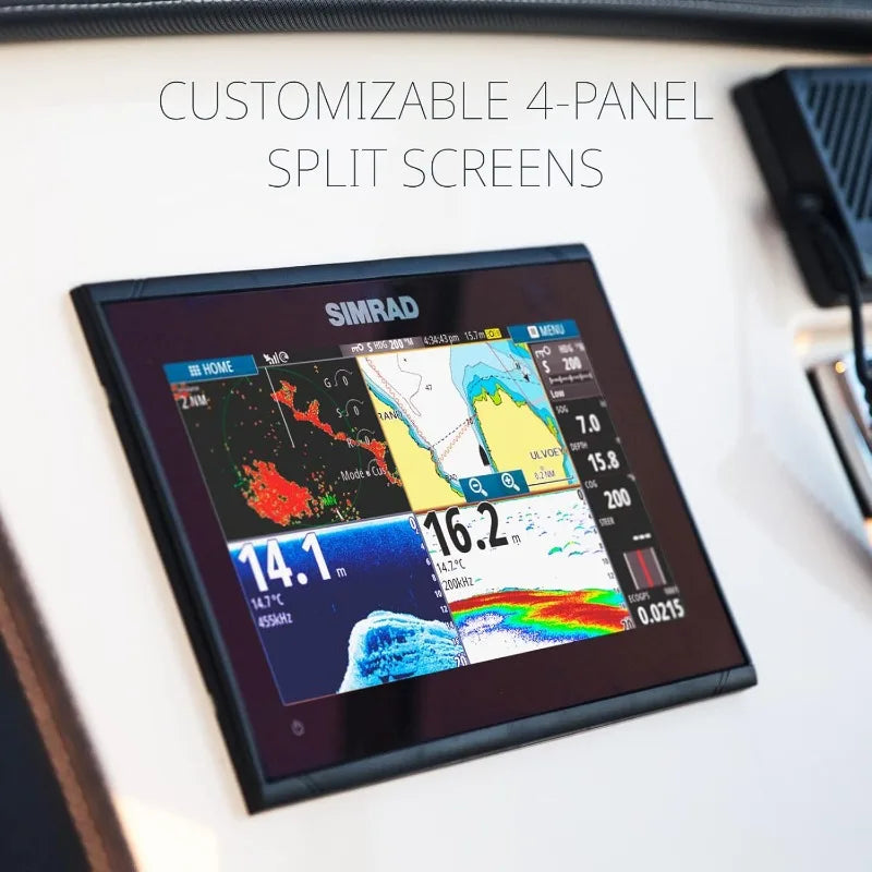 GO Chartplotter and Fish Finder, with Transducer and Radar Options, Preloaded C-MAP Discover Chart Card