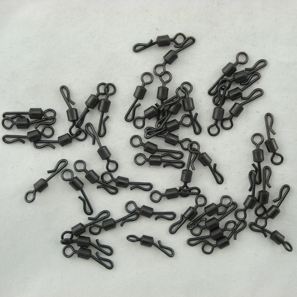 Swivel Fishing Connector Terminal Tackle Fishing Swivels Tool Q-Shaped Quick Change Carp Fishing Accessories