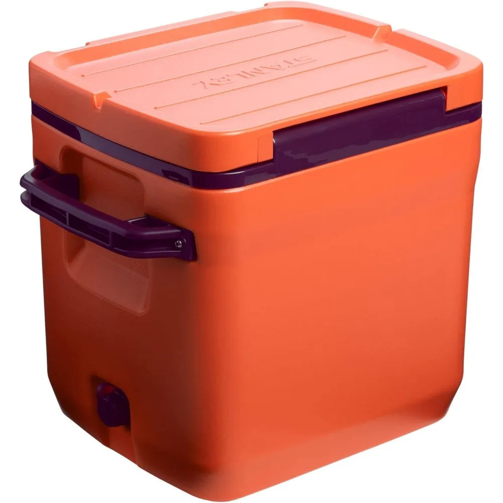 Adventure Outdoor Cooler 30 qt | Heavy Duty Outdoor Camping Cooler with Easy Carry Side Handles | 4 Days Cooling Ice Che