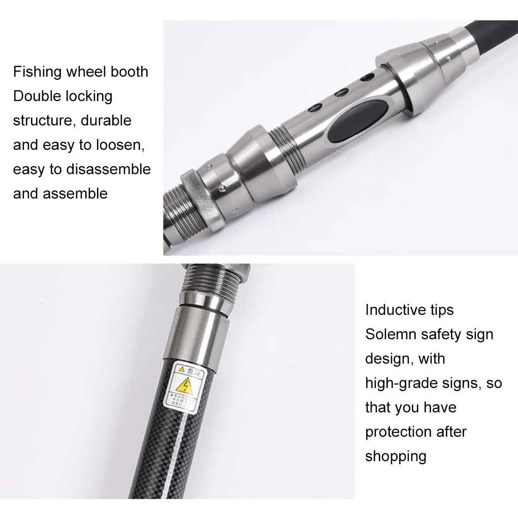 Carbon For Stainless Fishing Pole Spinnings Rod Travel Set Non 1.5m