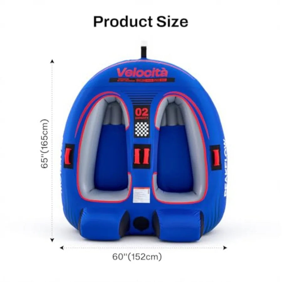 Towable Tube, Boat Tube, 2 Person Models, Tubes for Boating, Stable for and Adults, Lake and Ocean Fun, Inflatable Boat Tubes a