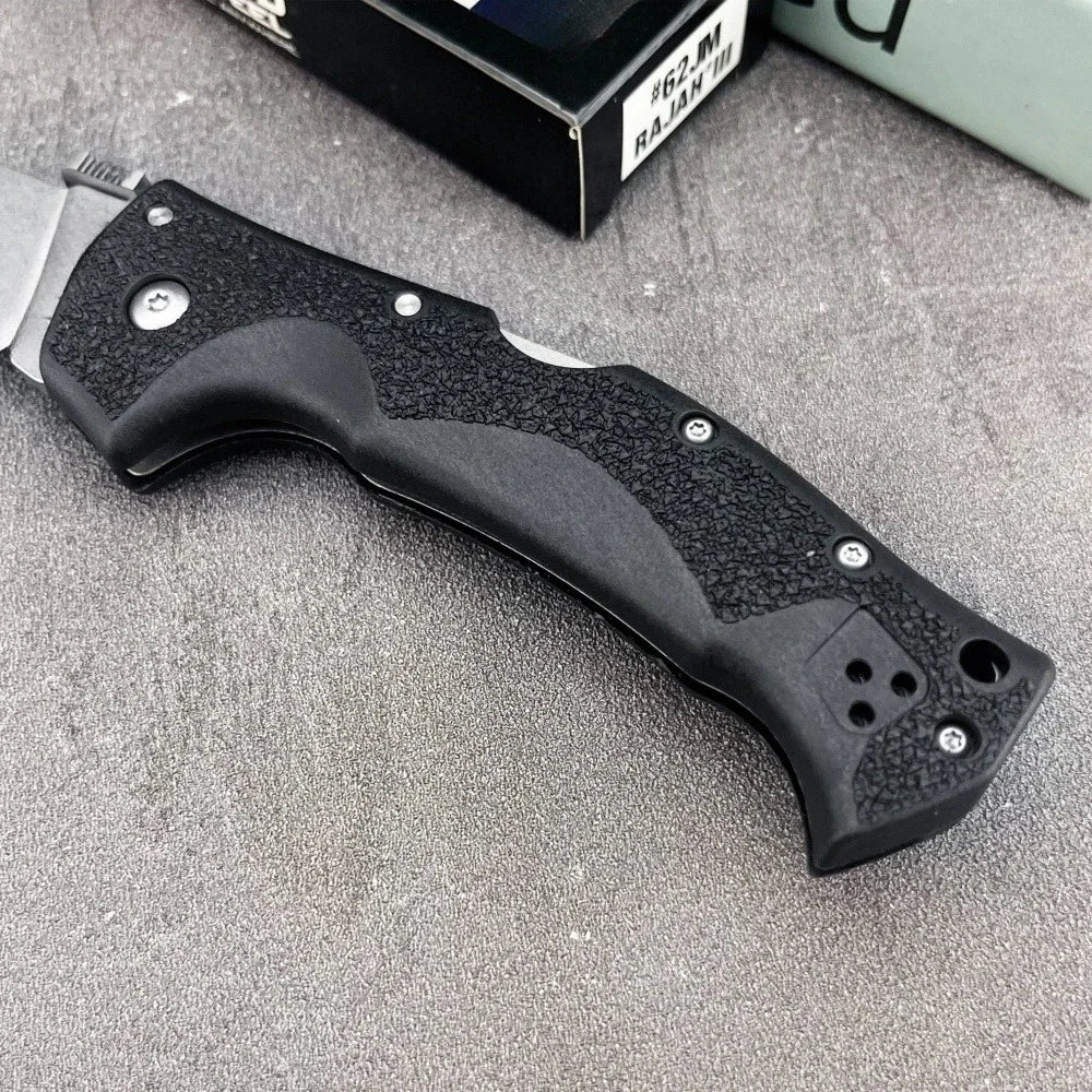 62JM Folding Knife Nylon Fiber Handle AUS10A Blade Outdoor Fishing, Sharp Hunting, Self-defense Multi-functional Tactical Knives