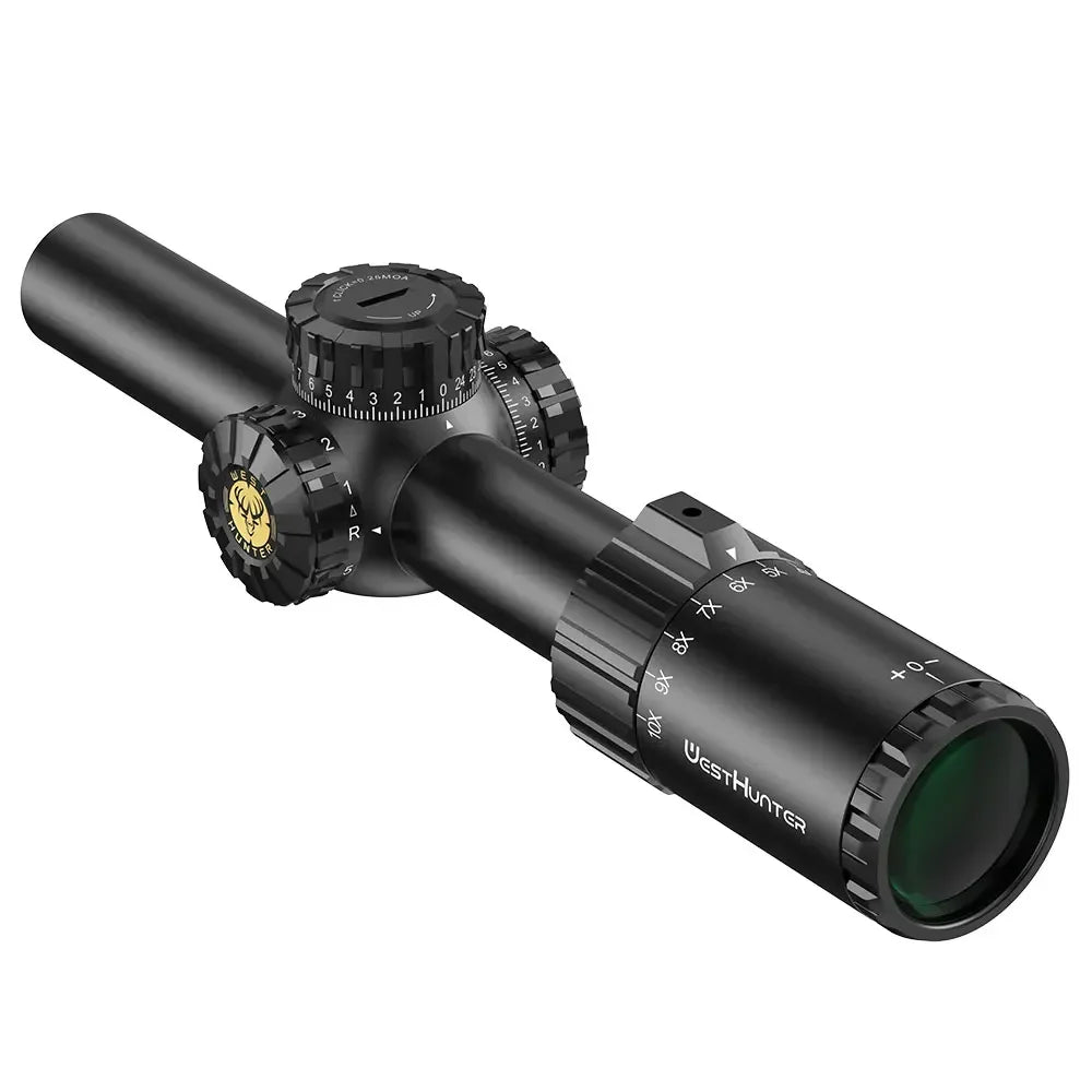 HD GEN2 1-10X24 IR Compact Scope LPVO Optical Sights R/G Illumination 1/4MOA Reticle Hunting Riflescope