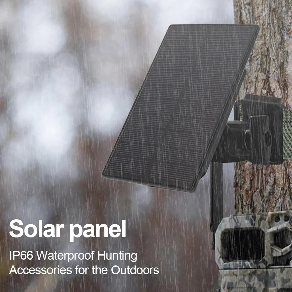3W 12V/6V Trail Camera Solar Panel Build-in 5000mAH Battery Solar Panel Kit Waterproof for Hunting Camera/Deer Feeder