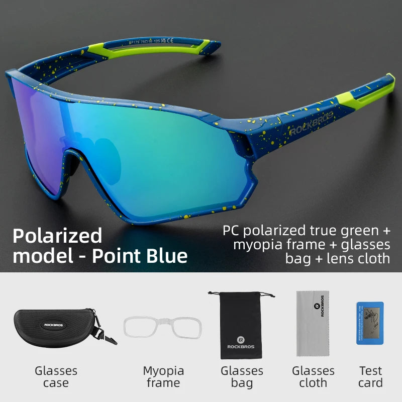 Polarized Glasses UV400 Sunglasses Sport Protection Glasses Bicycle Eyewear Outdoor Hiking Camping Golf Cycling Goggles