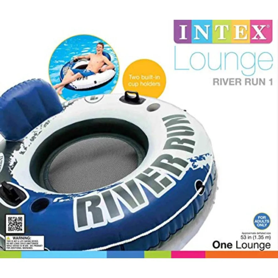 River Run 1 Inflatable Floating Tube Raft for Lake Pool Ocean 18 Pack