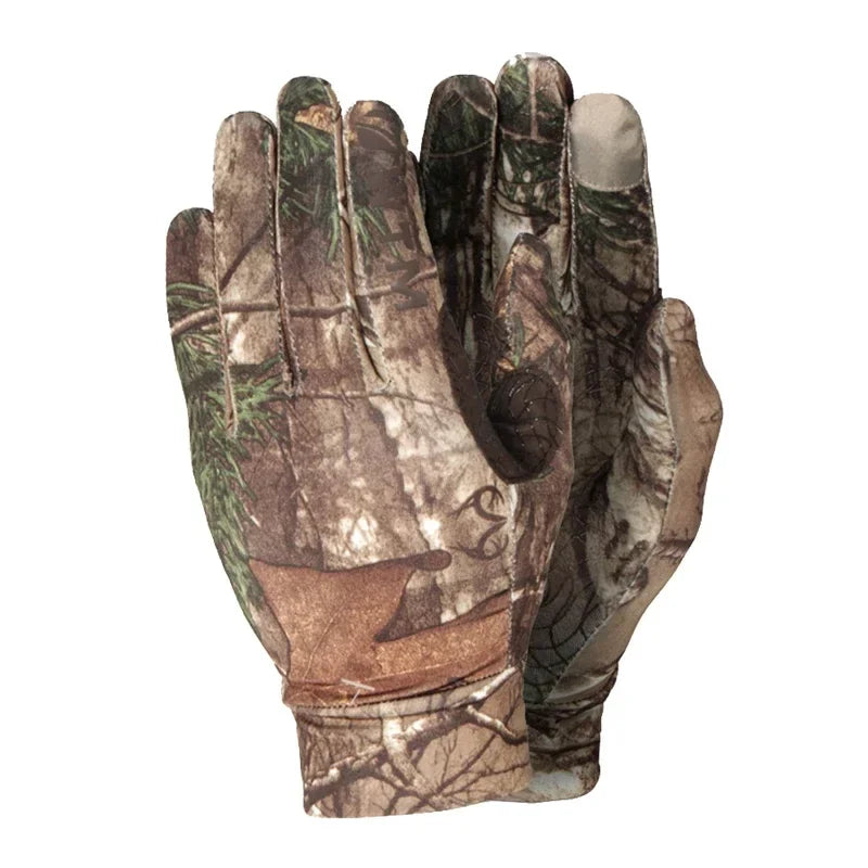 Hunting Full Finger Gloves Tactical Bionic Gloves Gear Outdoor Touch Screen Airsoft Shooting Fishing Camo Gloves
