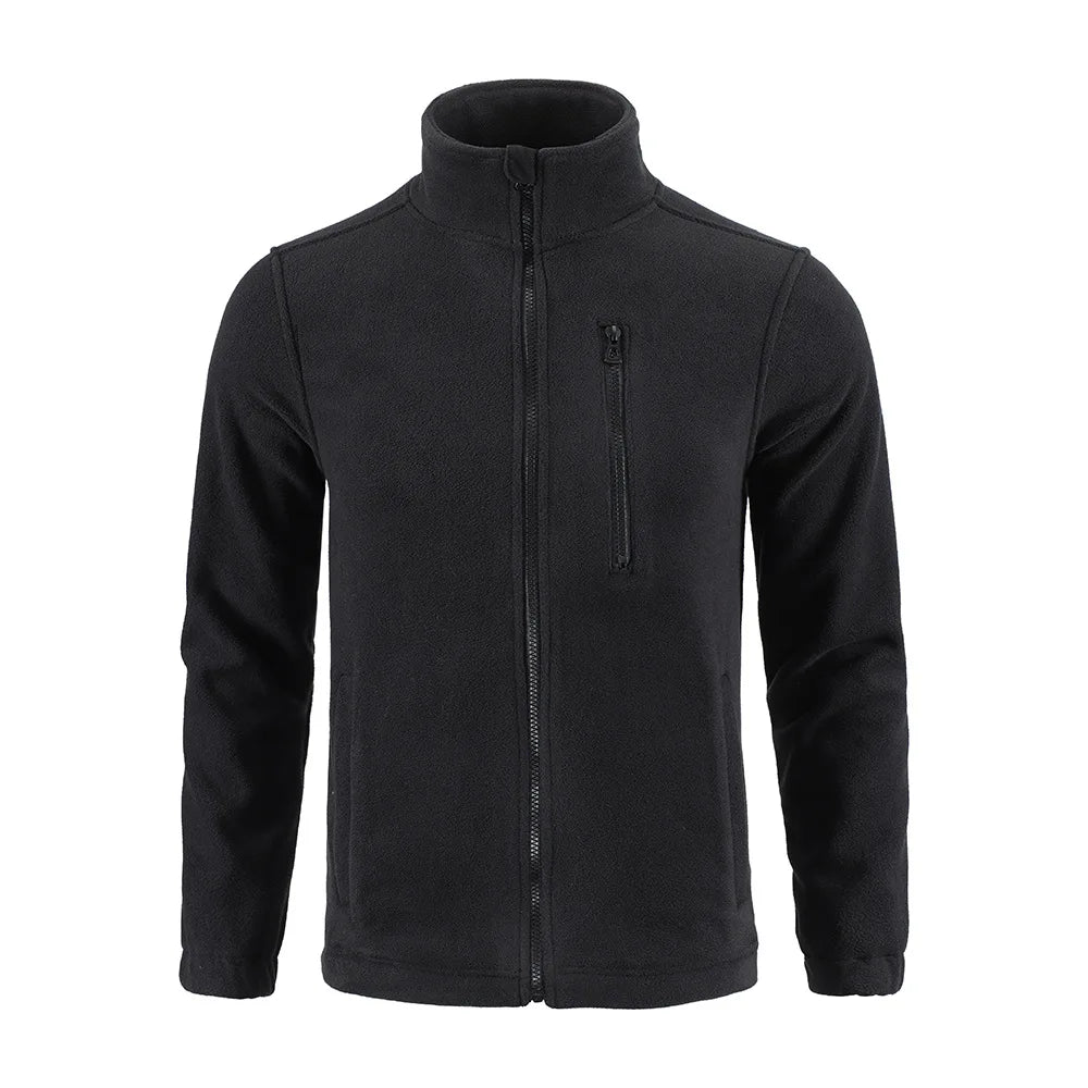 Outdoor Camouflage Fleece Jacket Double-Sided Shake Fleece Cardigan Tactical Jacket Warm Mountaineering Suit