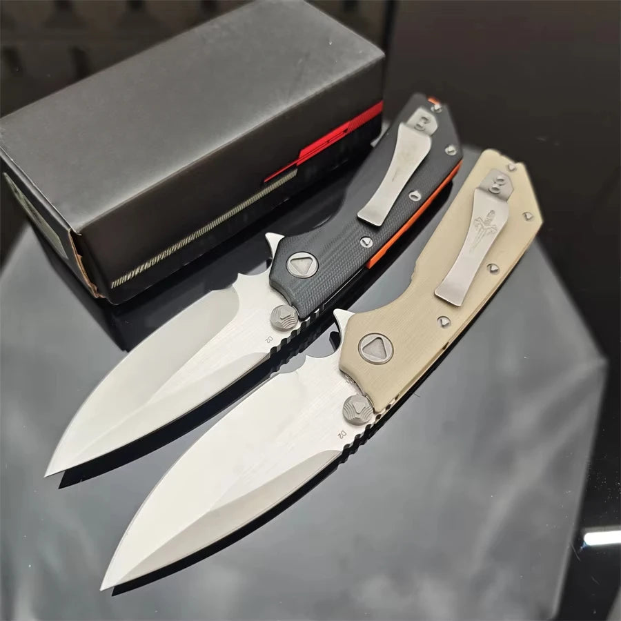 DOC Black G10 Handle Bearing Folding EDC Multi Purpose Tools Outdoor Self-defense Tactical Camping Fishing Cutting Multi Tools