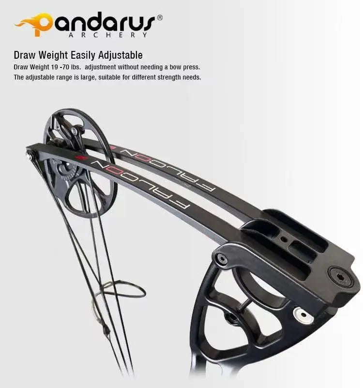 Archery Compounnd Bow Set Fully Adjustable for Adults and Teens,25.4\\"-32\\" Draw Length,30-70LBS Draw Weight,Up to 320 FPS,Lim