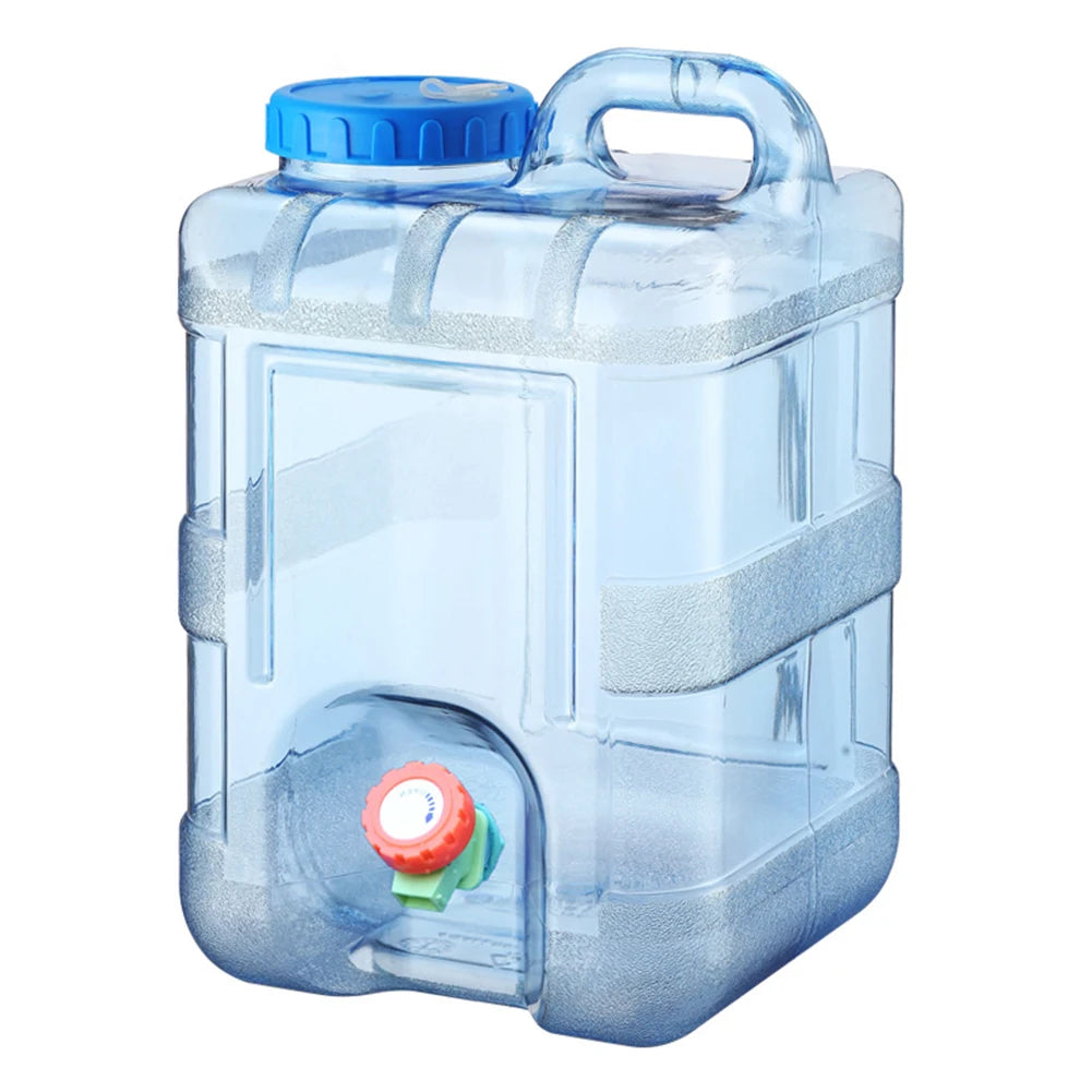 Drinking Water Jug with Spigot Leakproof Camping Water Tank Large Capacity Water Storage Container for Hiking Self-Driving Tour
