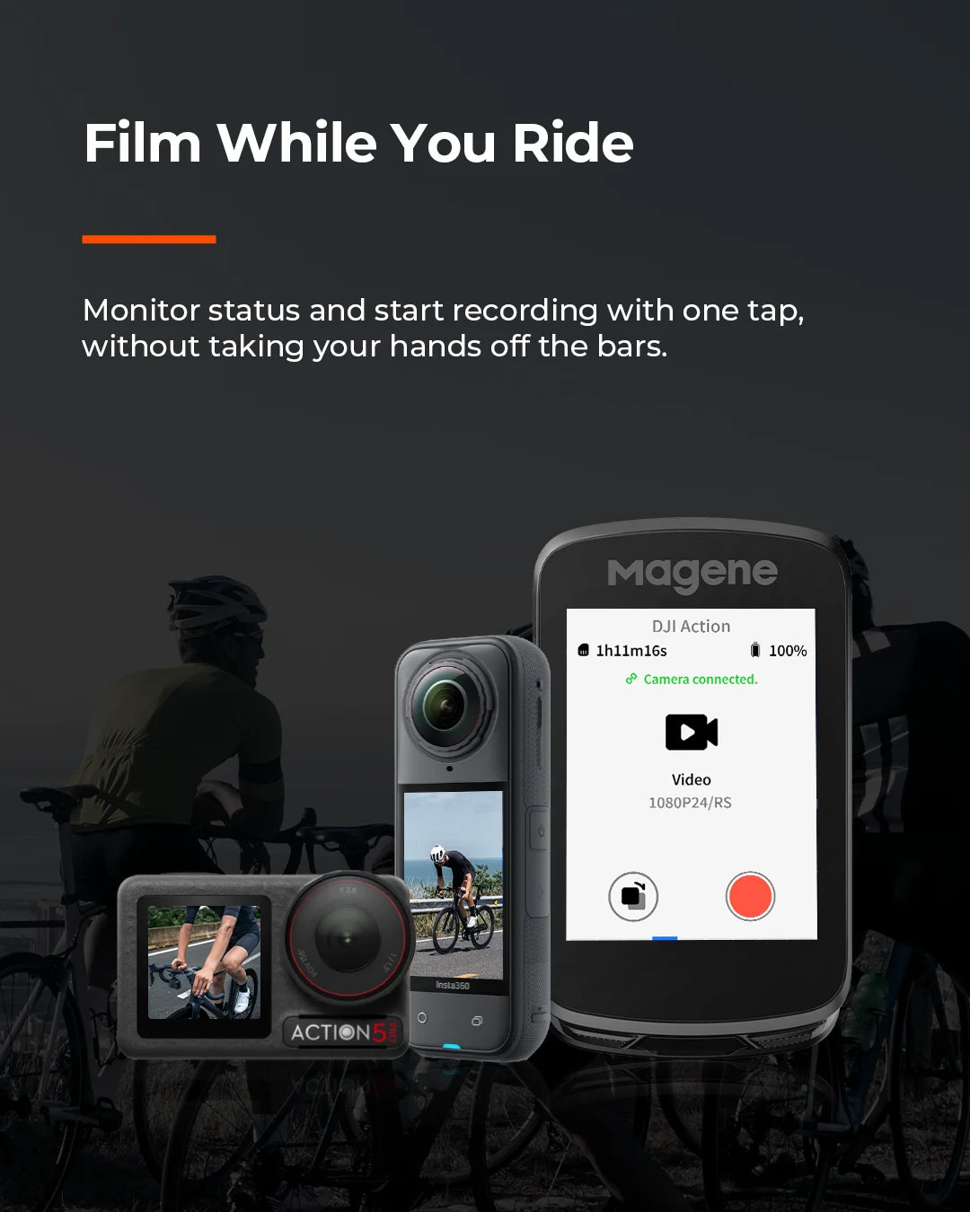 Magene C606V2 Touchscreen GPS Bike Computer 2.8inch Navigation Speedometer Cycling Digital Stopwatch Odometer