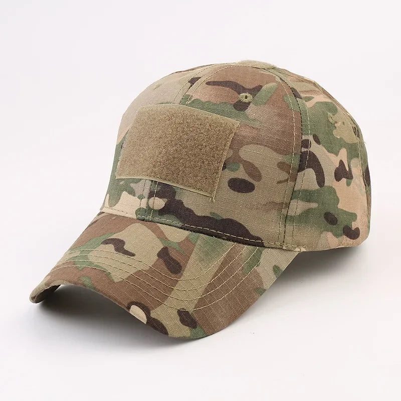 Outdoor camouflage hat Baseball hat Hunting hat Sports hat Bicycle hat Men Women Adult hat Duck tongue hat with curved brim