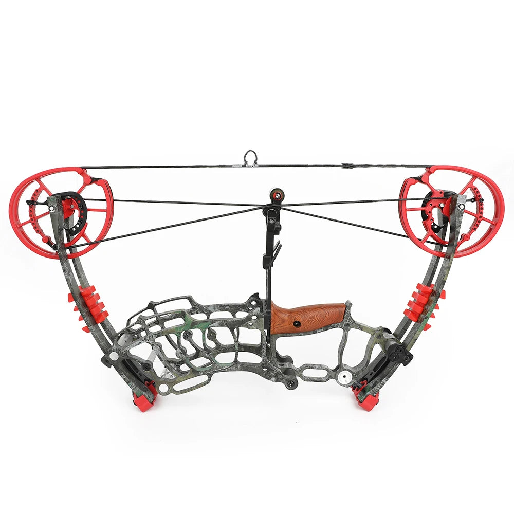 30-60lbs Archery Compound Dual-use Bow Right Hand 19" Axle Hunting Steel Ball 420FPS Let off 80% Car Outdoor Target Shooting