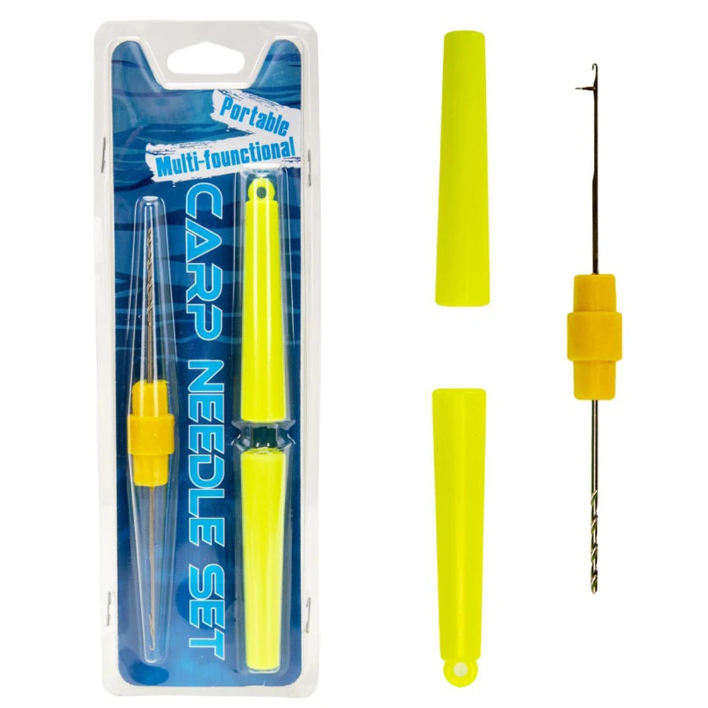 Carp Fishing Rigging Bait Needle Kit Tool Set Bait Boilie Drill Stringer Needle Fishing Bait Needle Fishing Tools