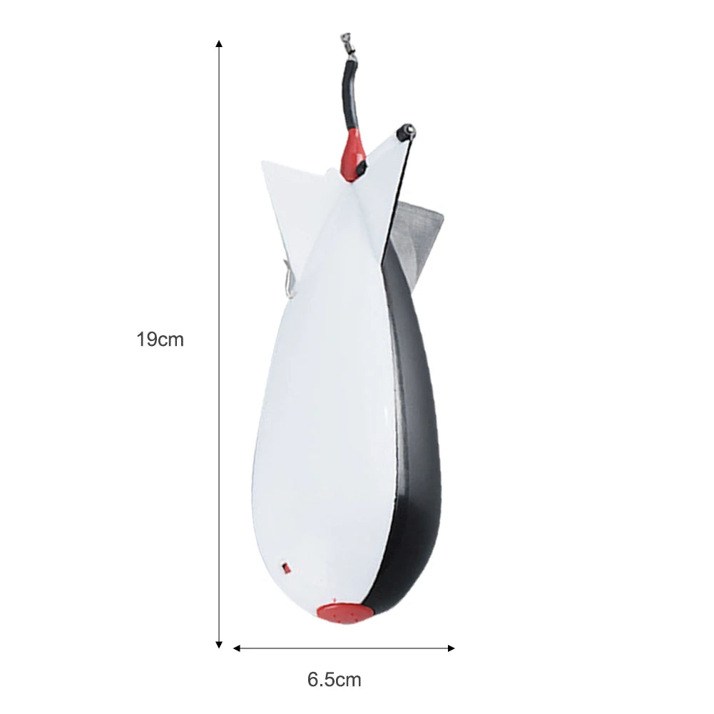 5Pcs Fishing Rocket Feeder Carp Fishing Rocket Feeder Spod Bomb Float Lure Bait Holder Pellet Rocket Feeder Fishing Accessories