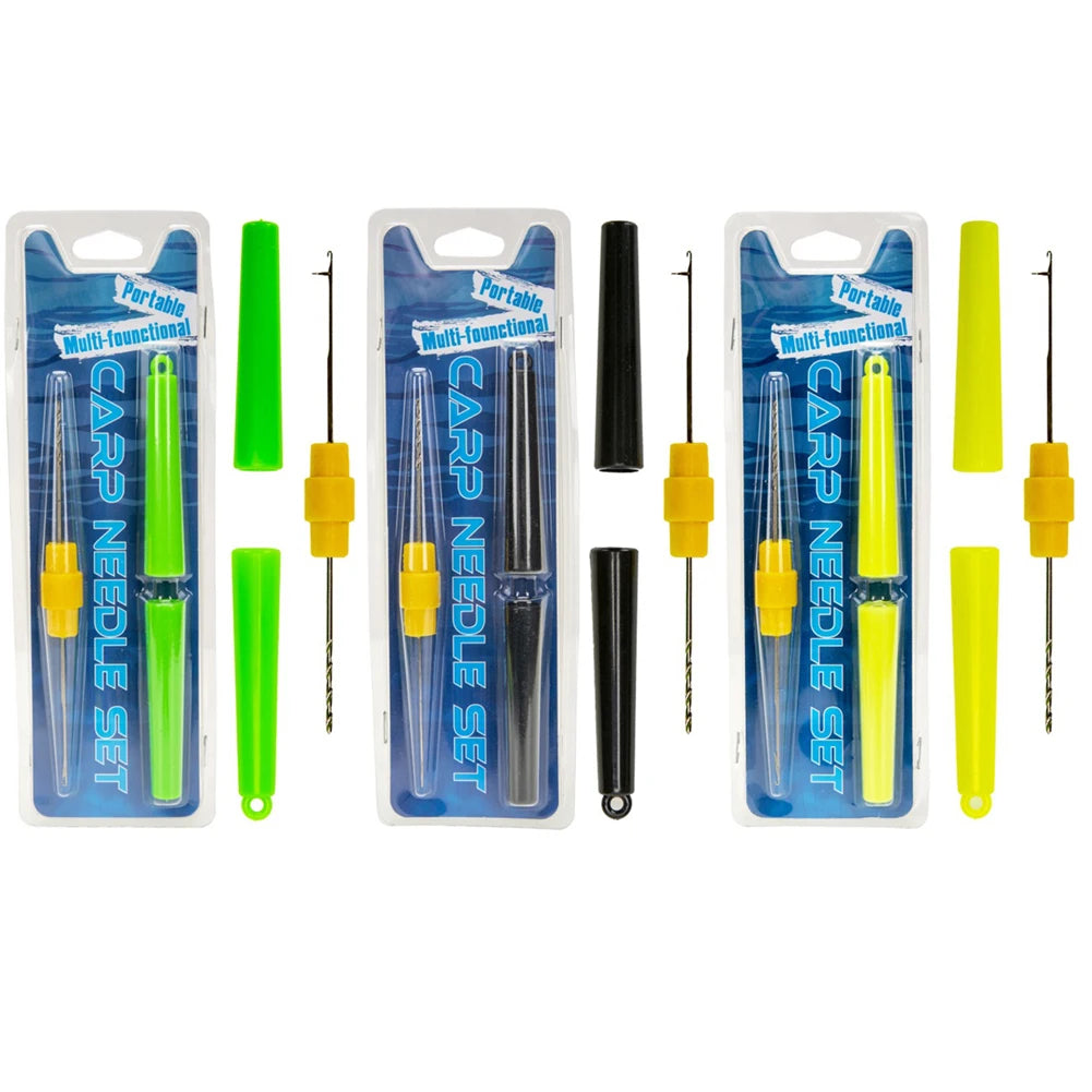 Carp Fishing Rigging Bait Needle Kit Tool Set Bait Boilie Drill Stringer Needle Fishing Bait Needle Fishing Tools