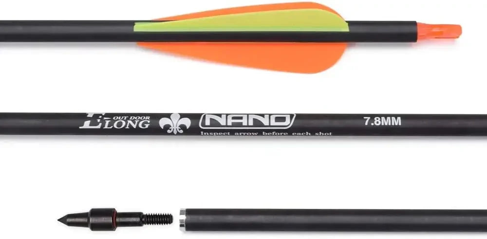 Carbon Arrow Hunting Arrows with 100 Grain Tip and Removable Tips for Archery Compound & Recurve & Traditional Bow Practice