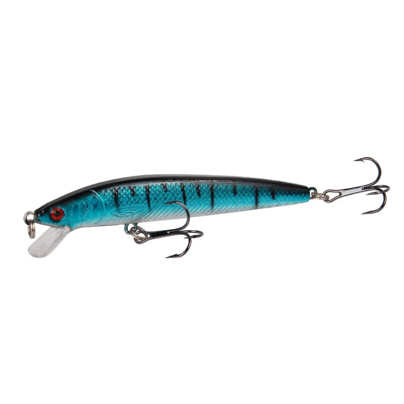 10 PCs Realistic Design Depth Fishing Lures Minnow Fishing Lures Versatile Depth Length 10cm Lifelike Design Plastic Fish Lure