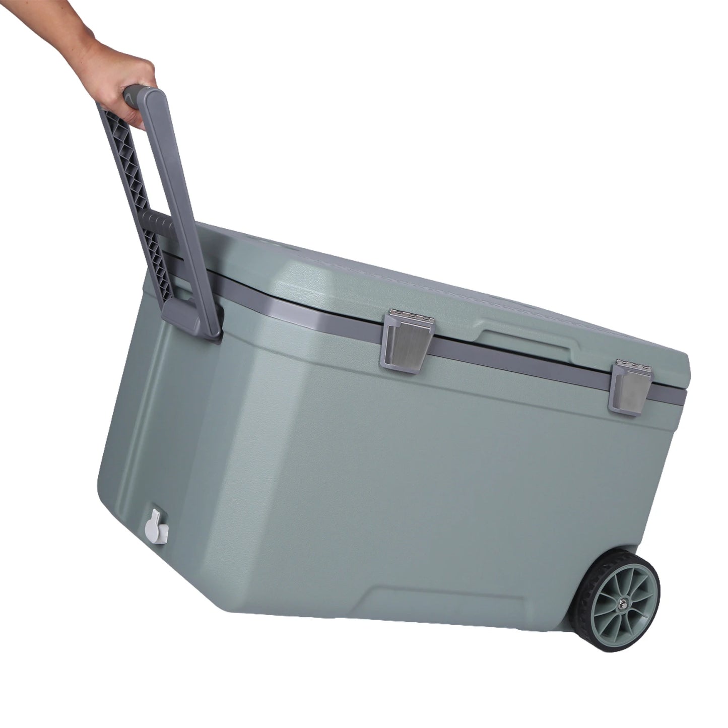 70L Camping Cooler Keep Food Warm 30 Percent Lighter Than Rotomolded with Handle for Beach Drink Beverage Camping Picnic Fishing