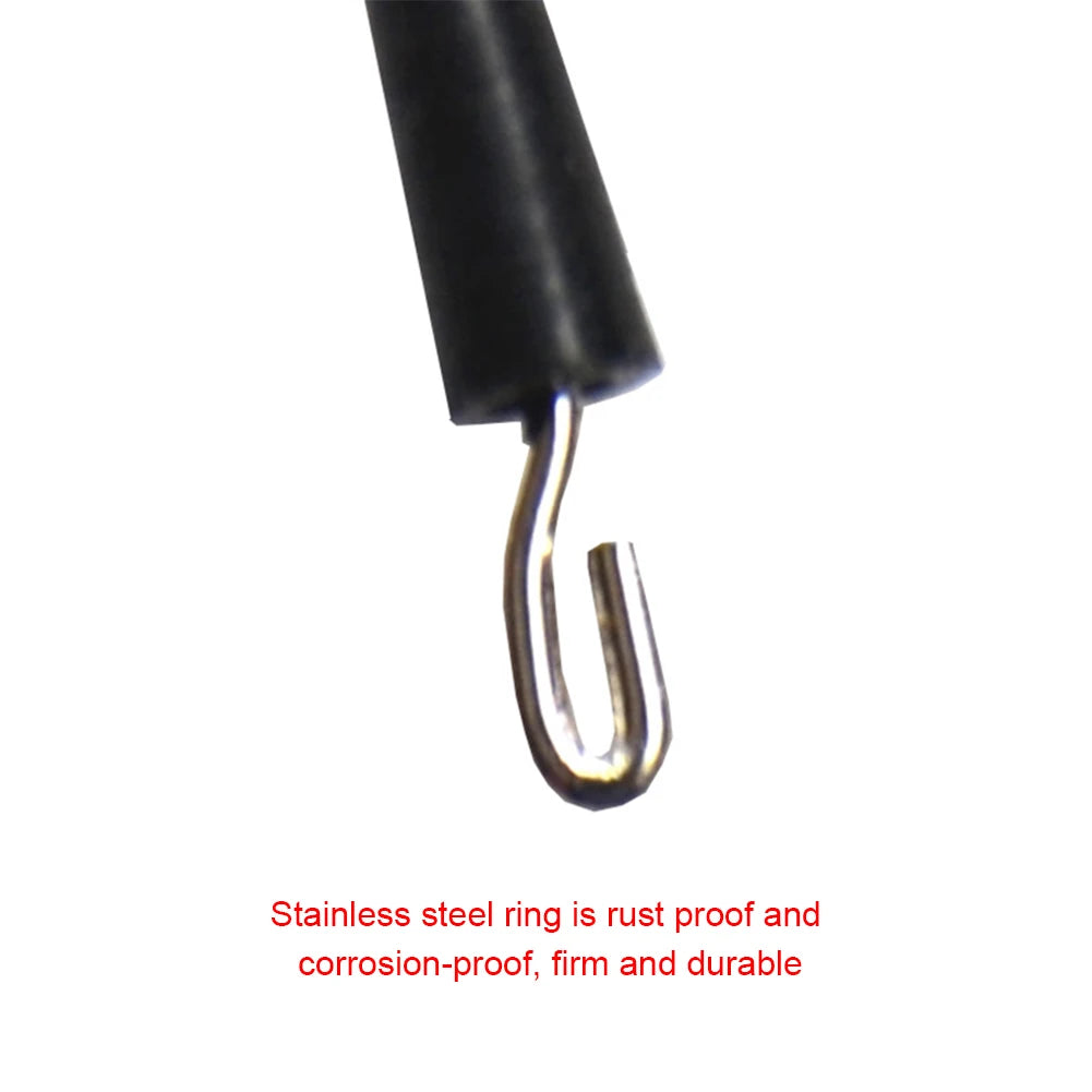 50pcs Fishing Ball Bearing Swivel Solid Rings Fishing Connector Fishing Tackles