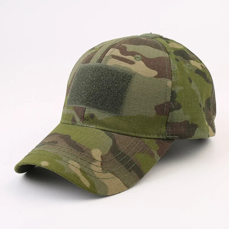 Outdoor camouflage hat Baseball hat Hunting hat Sports hat Bicycle hat Men Women Adult hat Duck tongue hat with curved brim