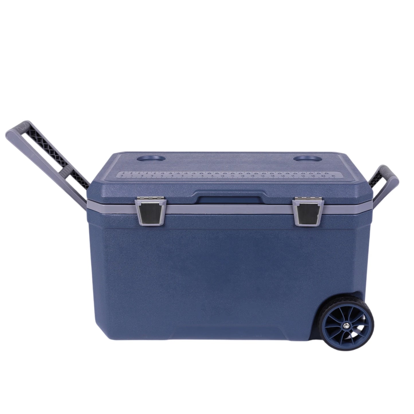 70L Wheeled Cooler 30 Percent Lighter Than Rotomolded Portable Car Wheel Insulator Plastic Cooler Box for Beach Beverage Camping